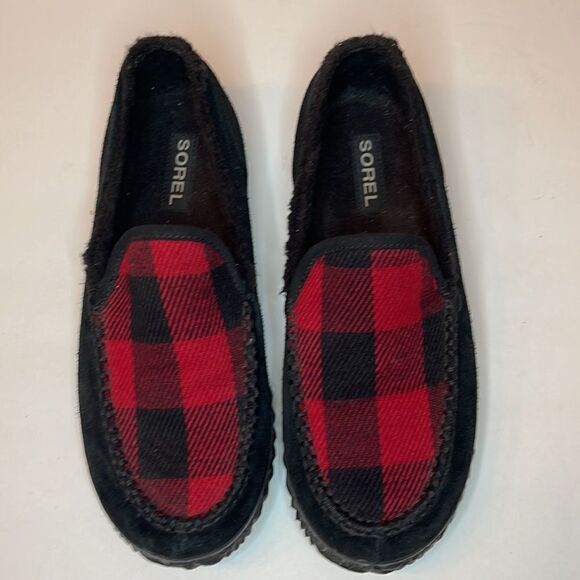 SOREL Dude Moc Buffalo Check Slipper House Shoe - Picture 3 of 12